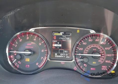 2016 Subaru Wrx Sti из США, поврежденный, VIN JF1VA2M64G9831090